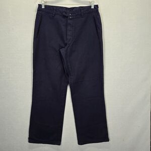 Zucca Travel Navy Cotton  Straight Pants Size 3  32x28